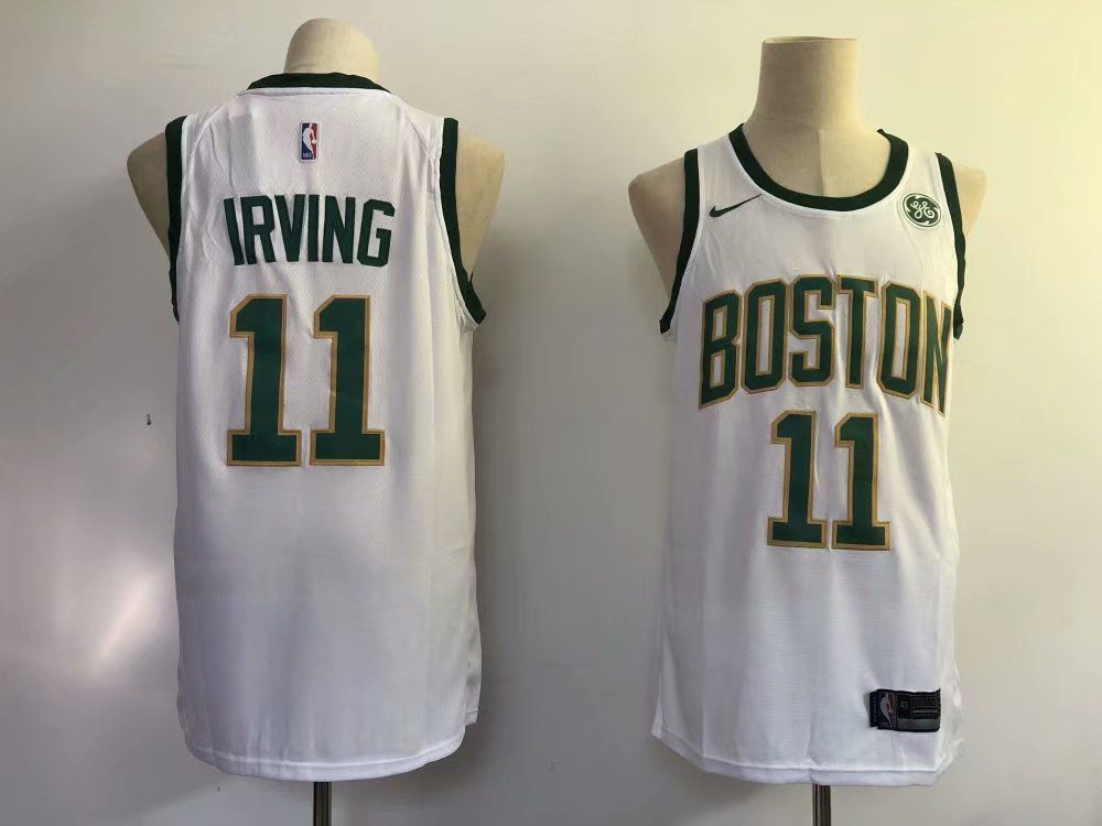 Men Boston Celtics #11 Irving White City Edition Game Nike NBA Jerseys->boston celtics->NBA Jersey